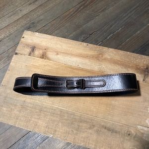 “No Name” Dark Brown Leather Belt